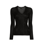 Tom Ford Sheer Fine-Ribbed Top TO-8735601557716-M