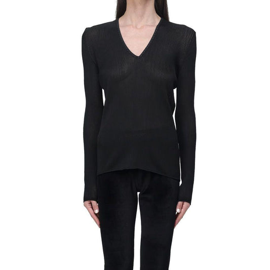 Tom Ford Sheer Fine-Ribbed Top TO-8735601557716-M