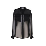 Saint Laurent Silk Crepe Muslin Shirt SA-8735575408852-42