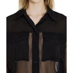 Saint Laurent Silk Crepe Muslin Shirt SA-8735575408852-42