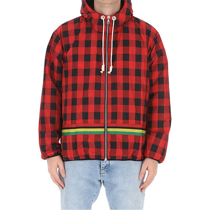 Palm Angels Red Polyester Shell Jacket