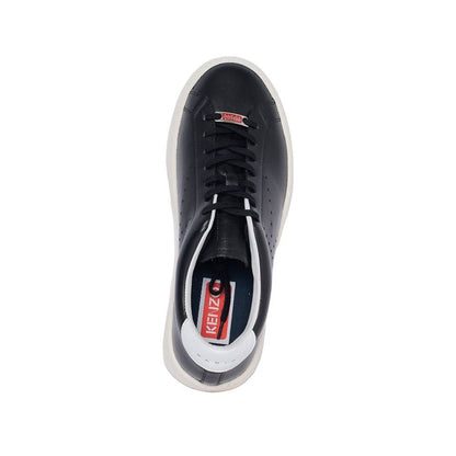 Kenzo Black Calfskin Low Top Sneakers