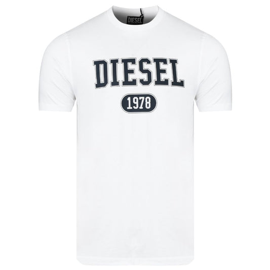 Diesel White Cotton T-Shirt DI-15778-S