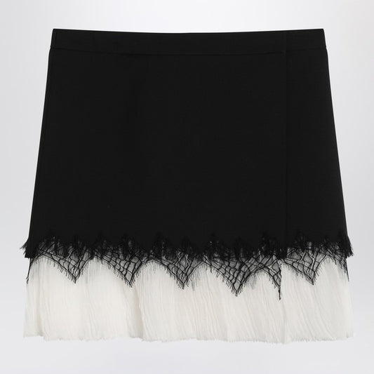 Alexander McQueen Mini skirt with black/ivory spider lace 830083QJADK/Q_ALEXQ-1000_102