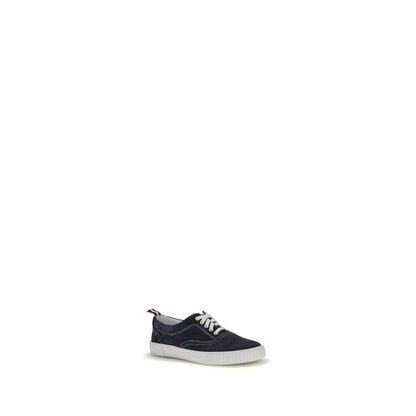 Thom Browne Blue Calf Leather Bos Taurus Low Top Sneakers