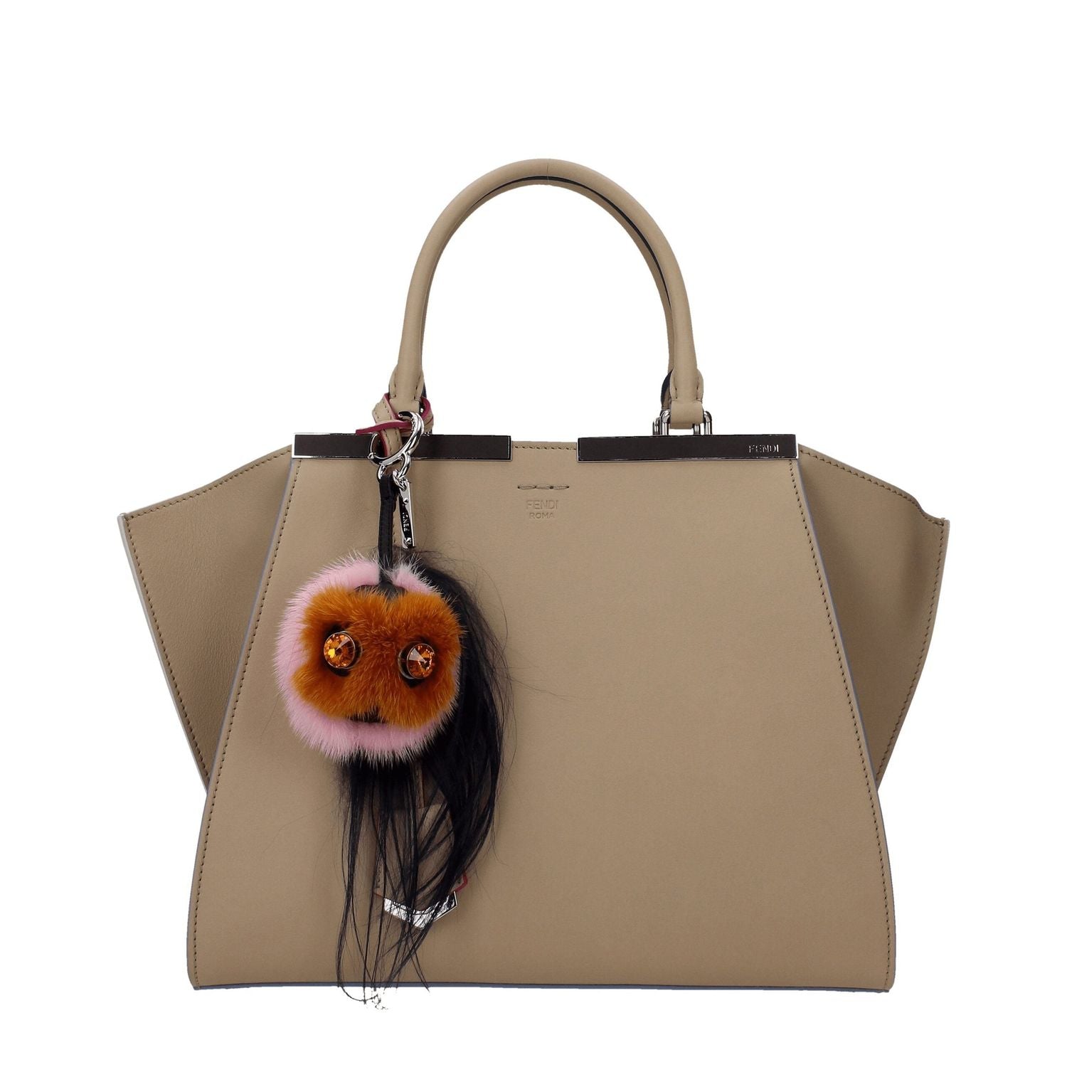Front view with bag zipped and handles upright.