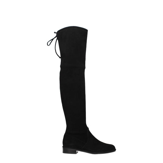 Stuart Weitzman Black Leather Over The Knee ST-8547174973705-EU35/US5