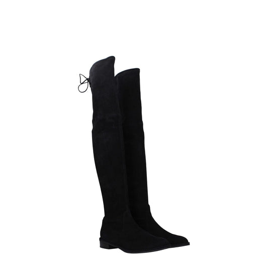 Stuart Weitzman Black Leather Over The Knee ST-8547169632521-EU35/US5
