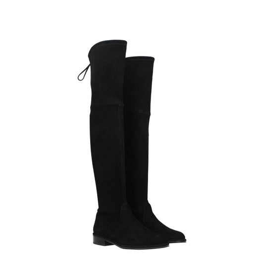 Stuart Weitzman Black Leather Over The Knee ST-8547174973705-EU35/US5