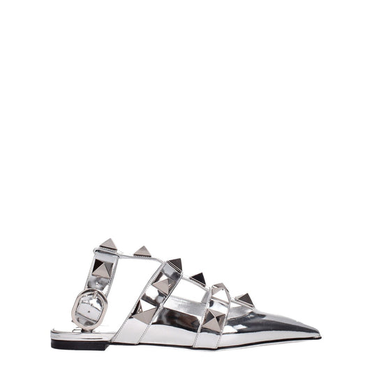Valentino Garavani Gray Leather Sandals