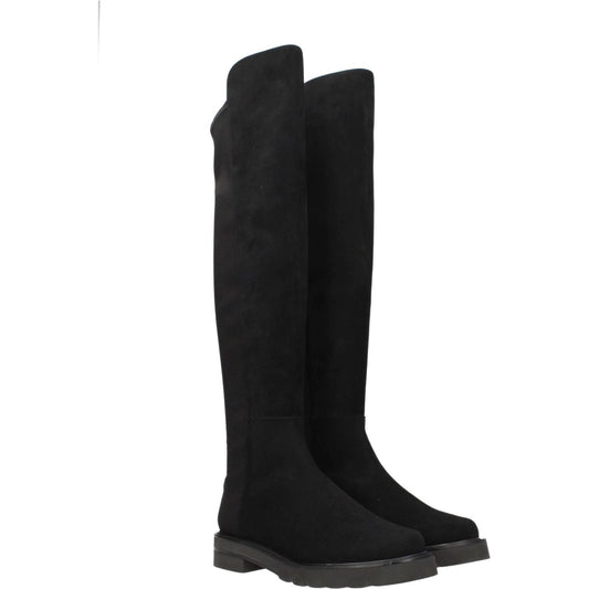 Stuart Weitzman Black Leather Over The Knee ST-8547230613769-EU35/US5
