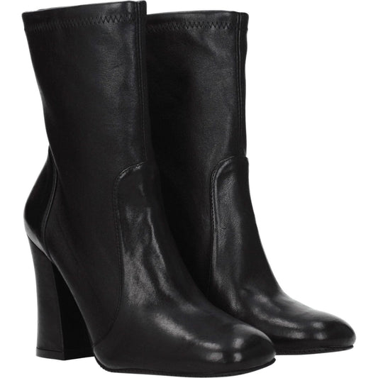 Stuart Weitzman Black Leather Ankle Boots ST-8547247554825-EU36/US6