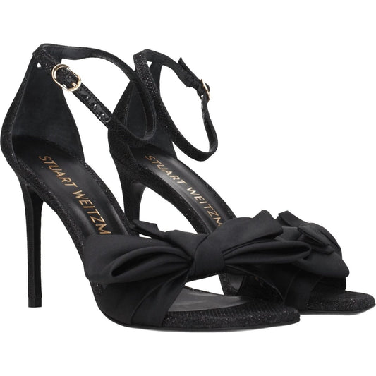 Stuart Weitzman Black Satin Stiletto Heels Sandals ST-8547287761161-EU39/US9