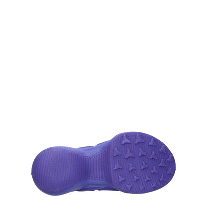 Sole view of Givenchy Purple Fabric Slip-On Loafers with textured design for improved grip and comfort