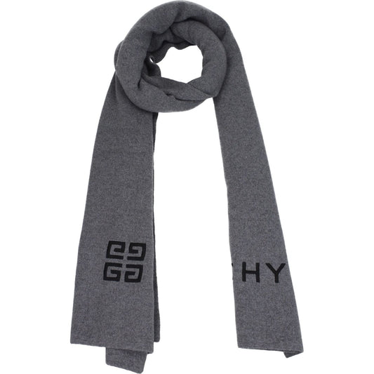 Givenchy Gray Wool Scarves GI8547368206601BT
