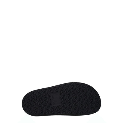 Rubber sole of Isabel Marant Black Leather Slippers with durable tread pattern.