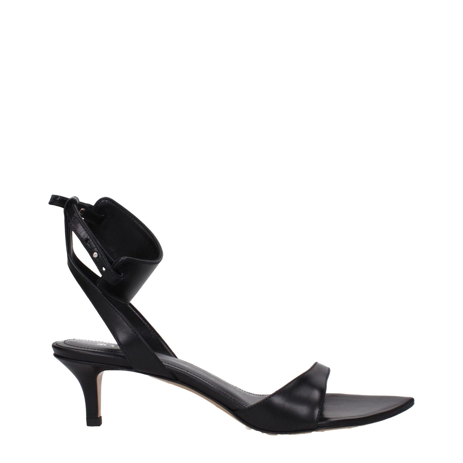 Isabel Marant Black Leather Flat Sandals