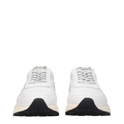 Buttero White Leather Chunky Sneakers