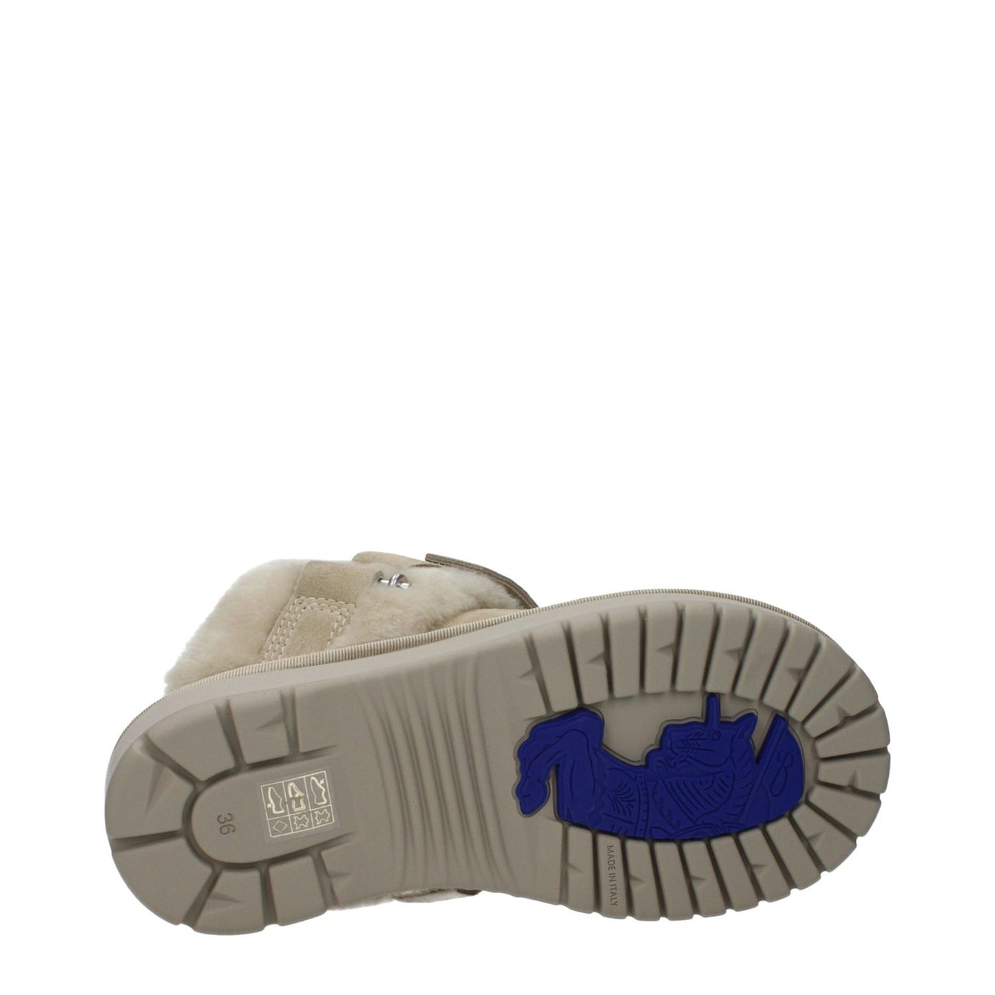 Burberry Green Leather Slippers