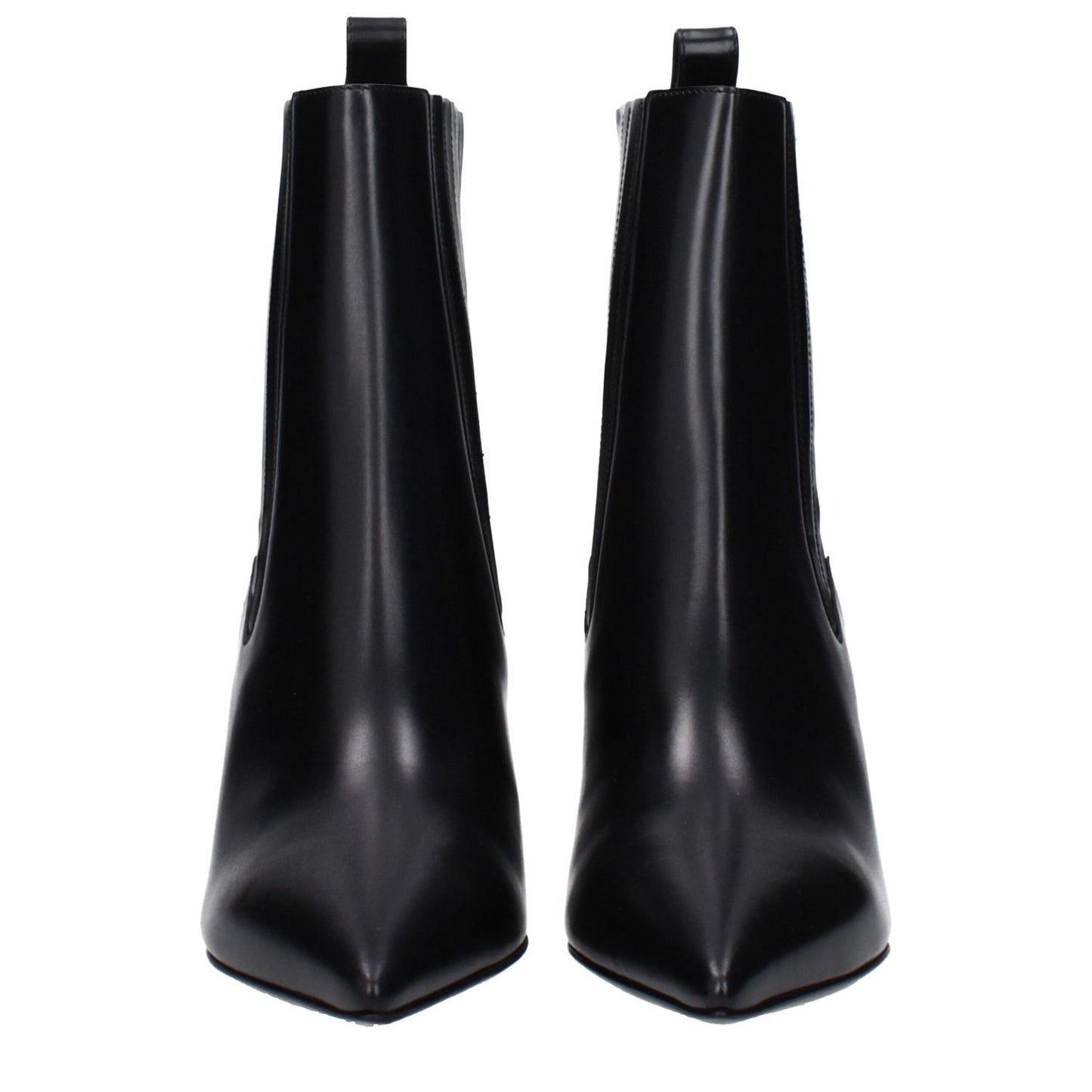 Valentino Garavani Black Leather Ankle Boots