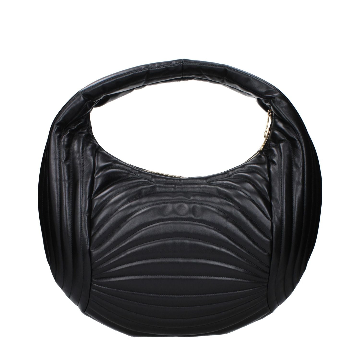 Salvatore Ferragamo Black Quilted Leather Handbag