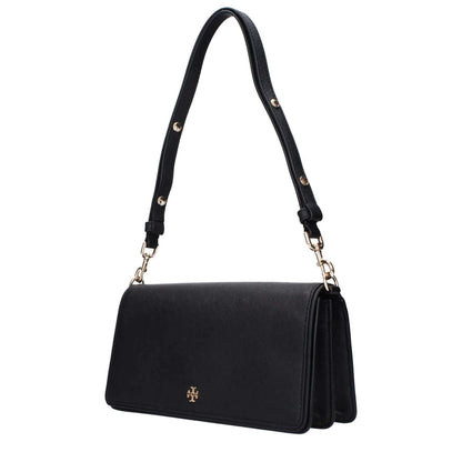 Tory Burch Black Leather Shoulder Bag