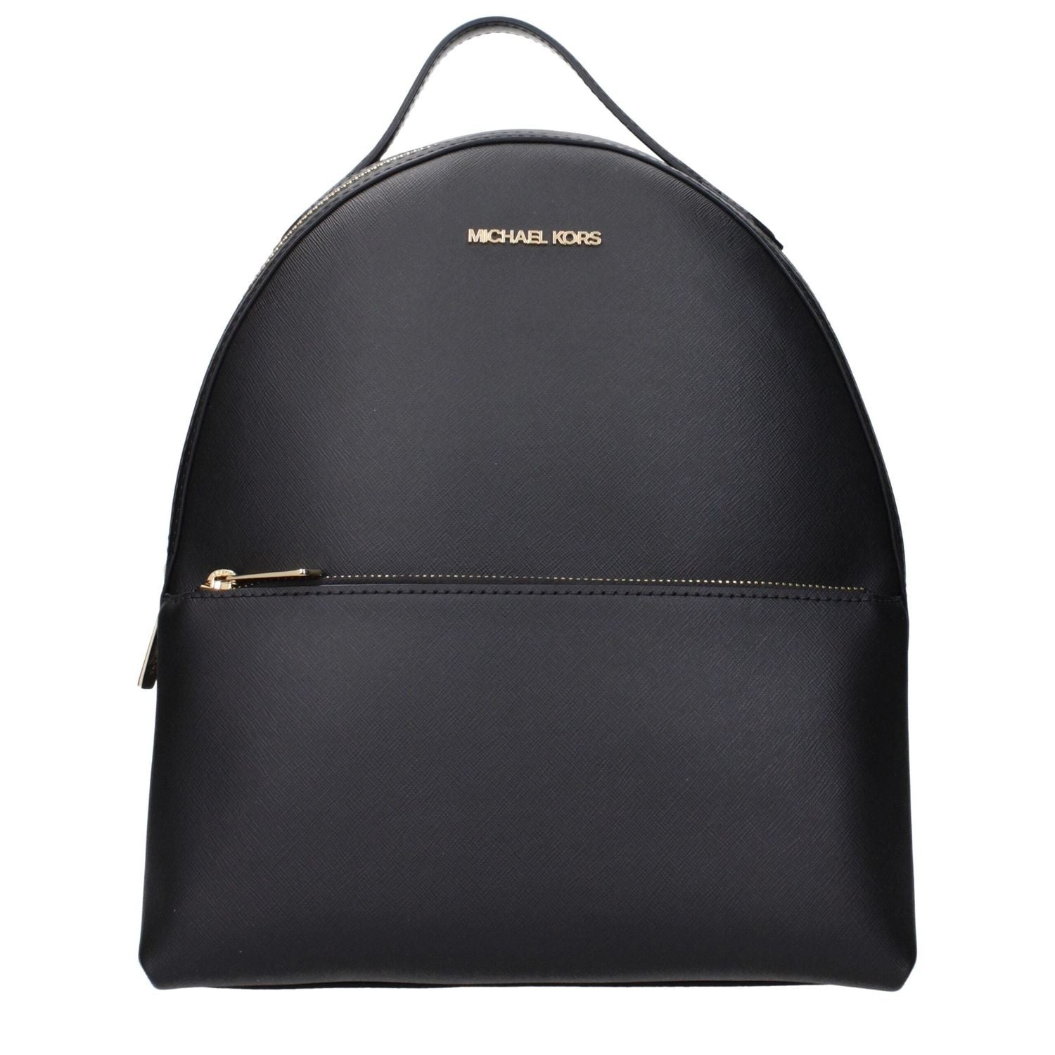 Front view with bag zipped and handles upright.