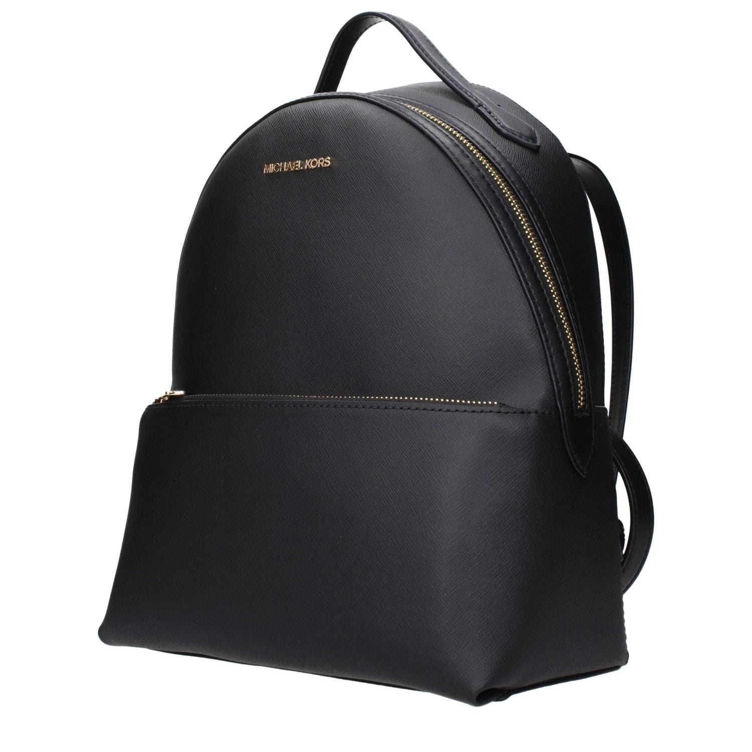 Front view with bag zipped and handles upright.