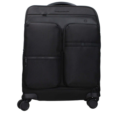Piquadro Black Fabric Luggage And Travel