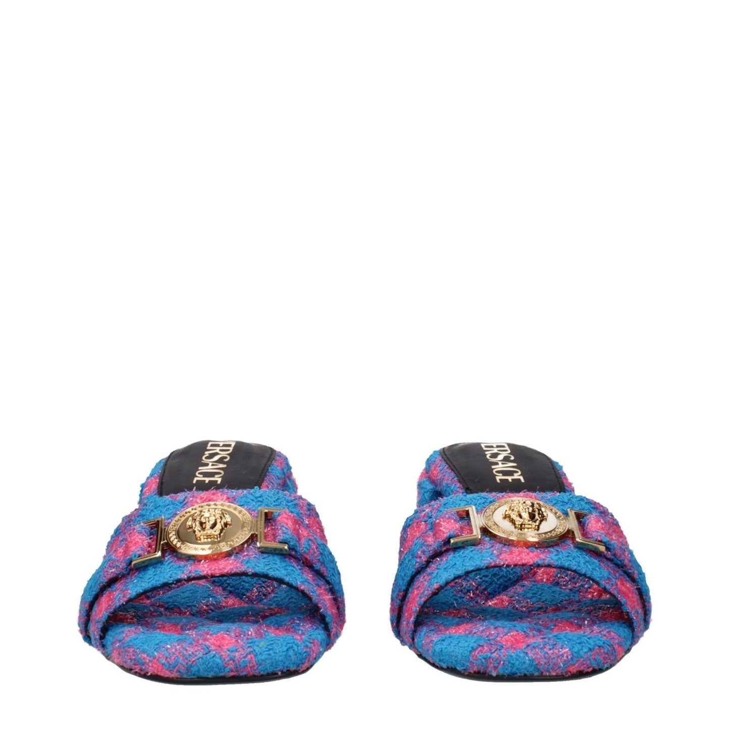 Versace Blue Fabric Platforms VE-15222429548809-EU38/US8