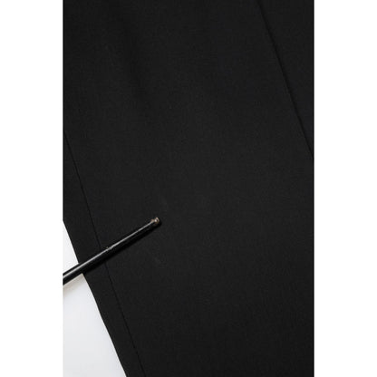 Dolce & Gabbana Black Cotton Single Breasted 2 Piece Suit