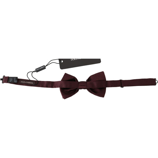 Dolce & Gabbana Silk Polka Dot Adjustable Neck Bow Tie Papillon FT1025