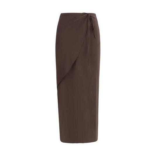 Petar Petrov Midi Skirt PE-S25R5DARKBROWN-IT38 | S