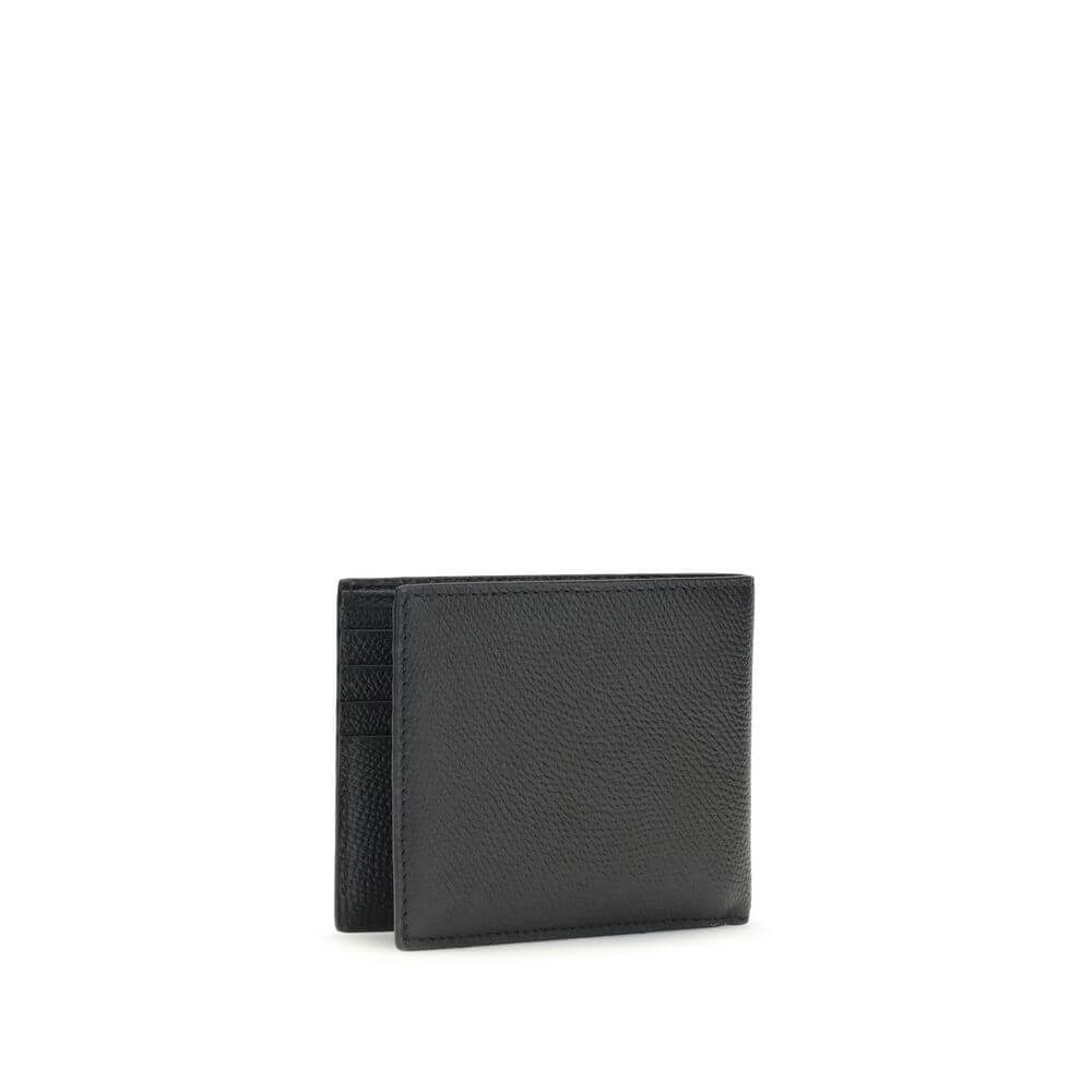 Valentino Garavani Black Calf Leather Bos Taurus Wallet