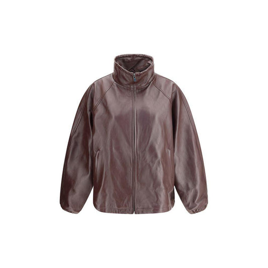 Magda Butrym Oversized leather Jacket MA-133725BURGUNDY-IT36 | XS