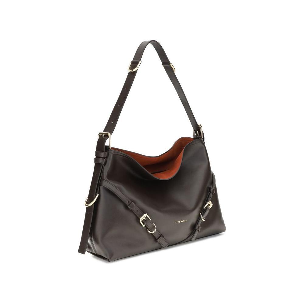 Front view with bag zipped and handles upright.