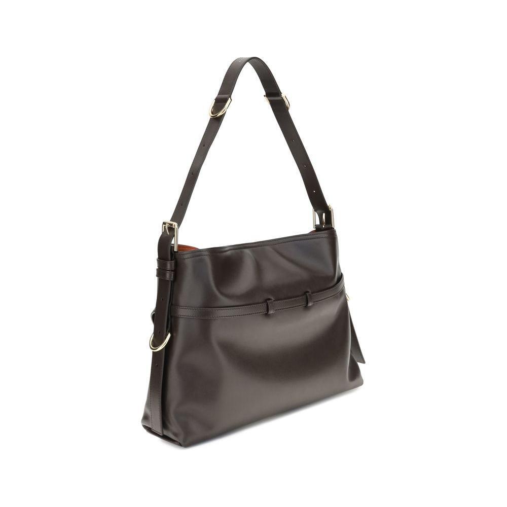 Front view with bag zipped and handles upright.