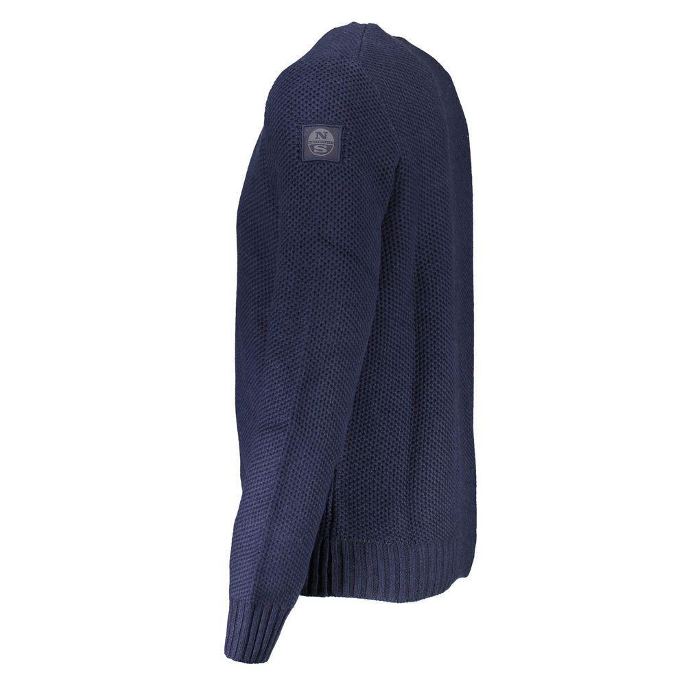 North Sails Blue Cotton Sweater NO-16262-XXL