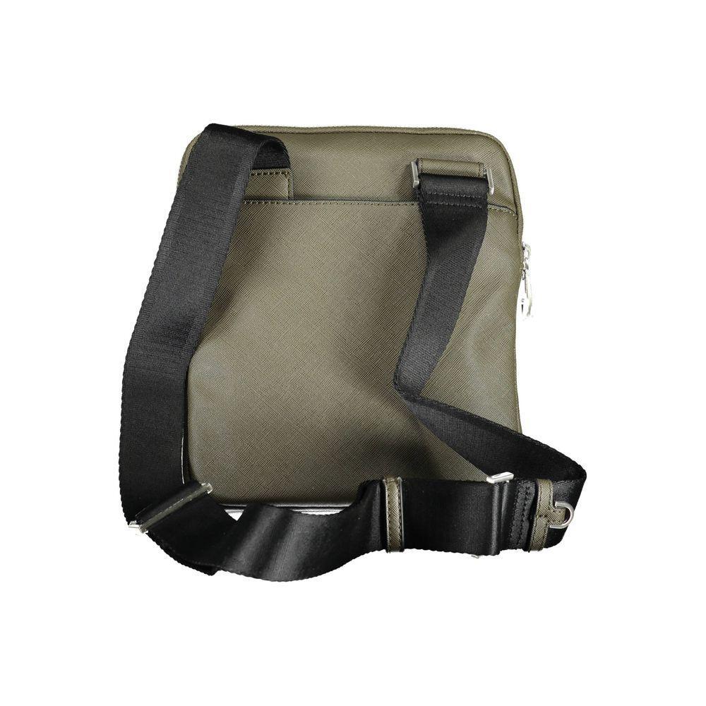 Front view with bag zipped and handles upright.