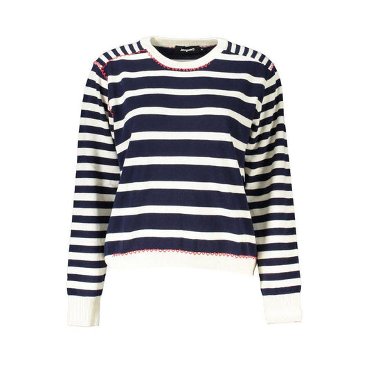 Desigual Blue Cotton Sweater