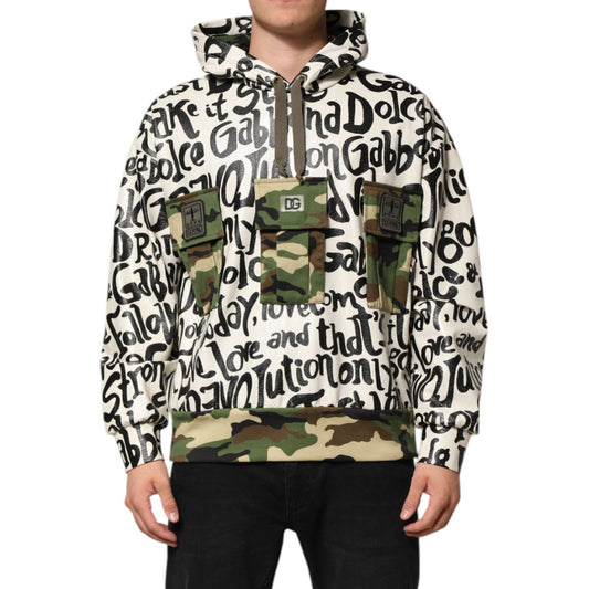 Dolce & Gabbana Multicolor Hooded DGMania Sweatshirt Sweater JKT41516-48
