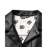 Dolce & Gabbana Black Polyester Button Down Biker Jacket JKT41517-50