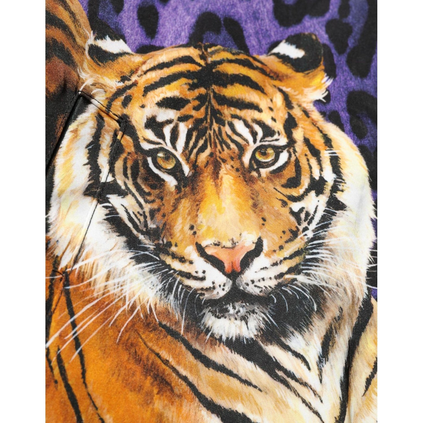 Dolce & Gabbana Multicolor Tiger Print Men Bomber Jacket JKT41529-44
