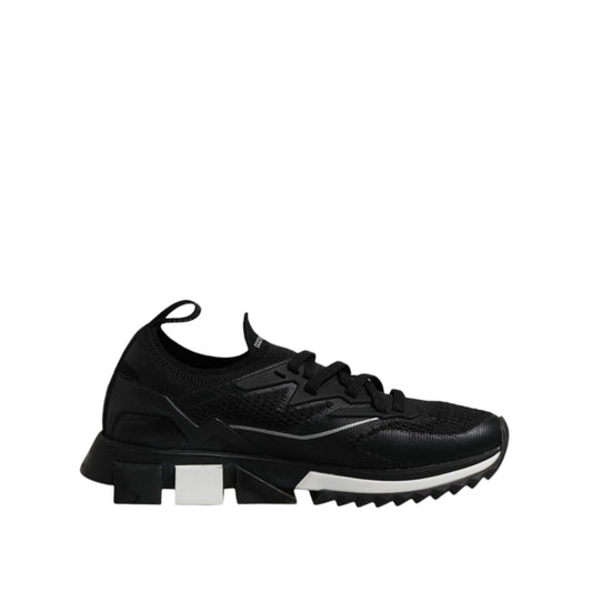 Dolce & Gabbana Black SORRENTO Lace Up Men Sneakers Shoes
