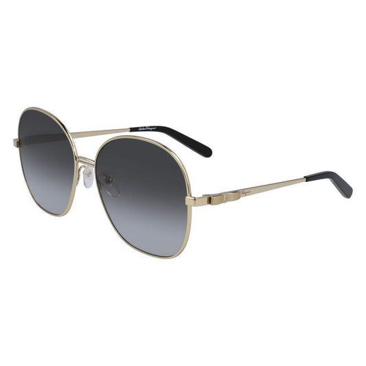 Salvatore Ferragamo Gold Metal Sunglasses SFSF242S711AC