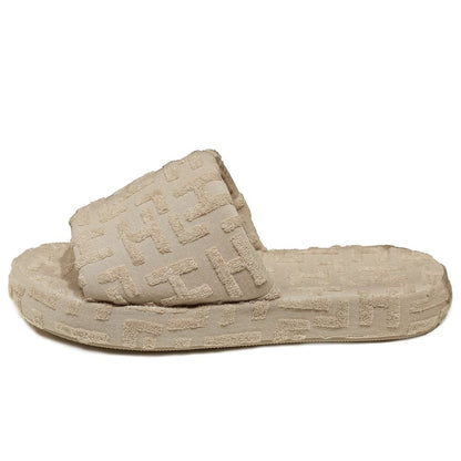 Hinnominate Beige Cotton Women Sandal