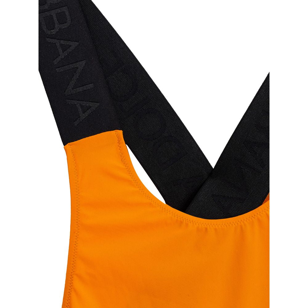 Dolce & Gabbana Orange Polyester One-Piece Swimsuit DO-9586670-IT2 | S