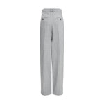 Saint Laurent Wool wide leg Pants SA-824389Y7K179787-IT38 | S