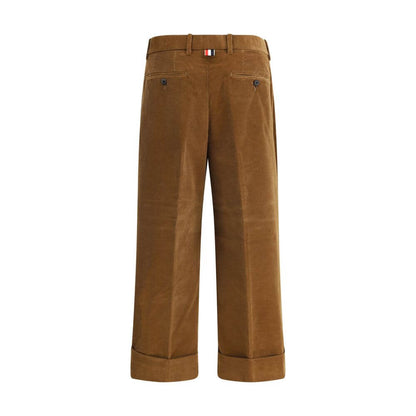 Thom Browne Brown Cotton Casual Pants