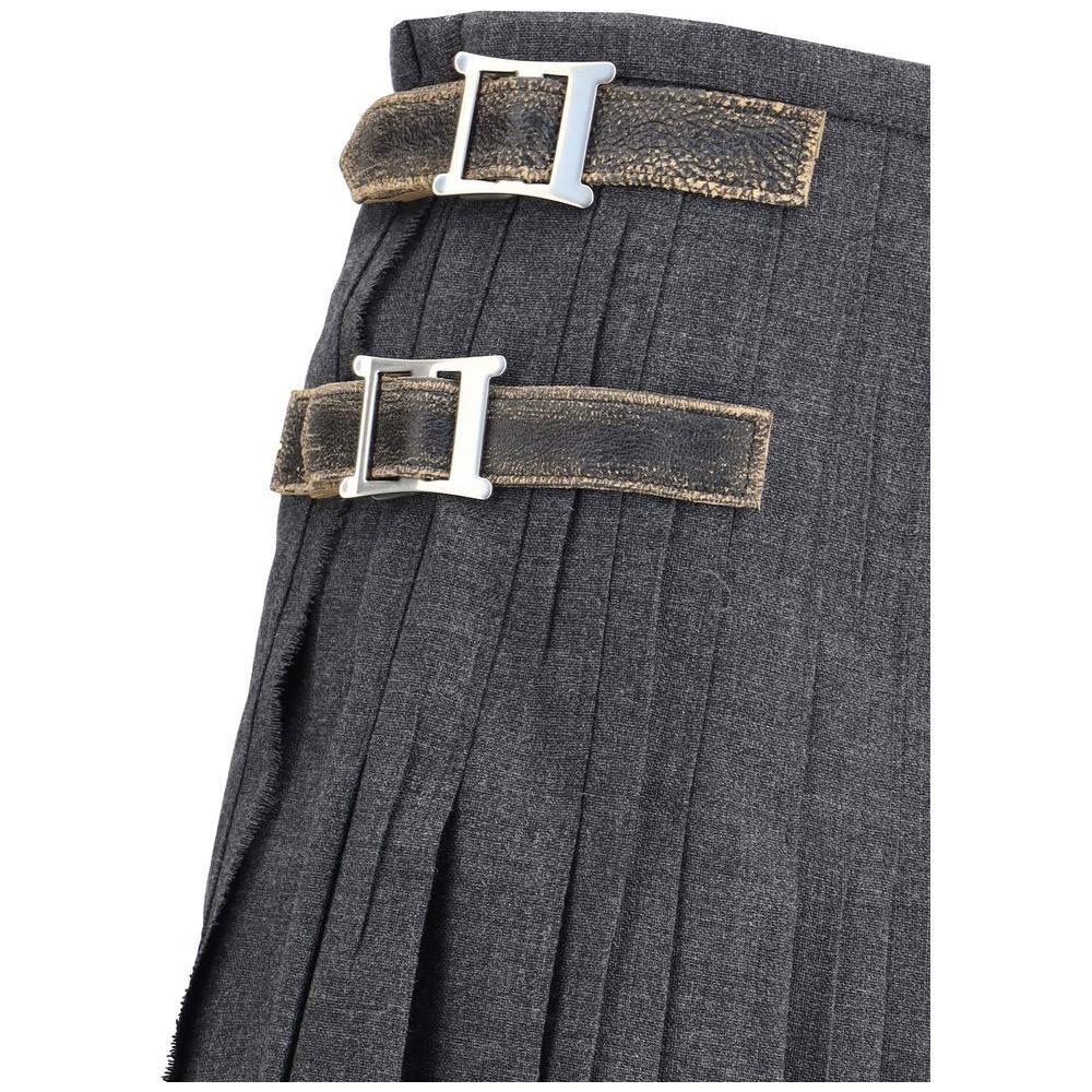 Prada Pleated Skirt in kid mohair PR-P103ZESOOO17N1F0480-IT40 | M